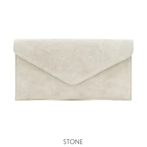 Stone Ivory Envelope Clutch Bag