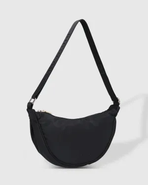 Sylvia Nylon Sling Bag in Black