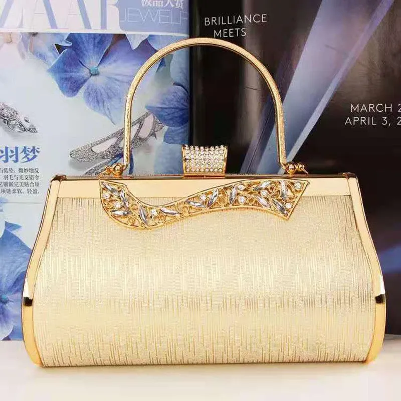 Women Luxury Handbags Diamonds Metal Small Day Clutch Party Evening Dress Evening Bags Wedding Female Purse Bags