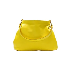 Yellow Leather Hobo