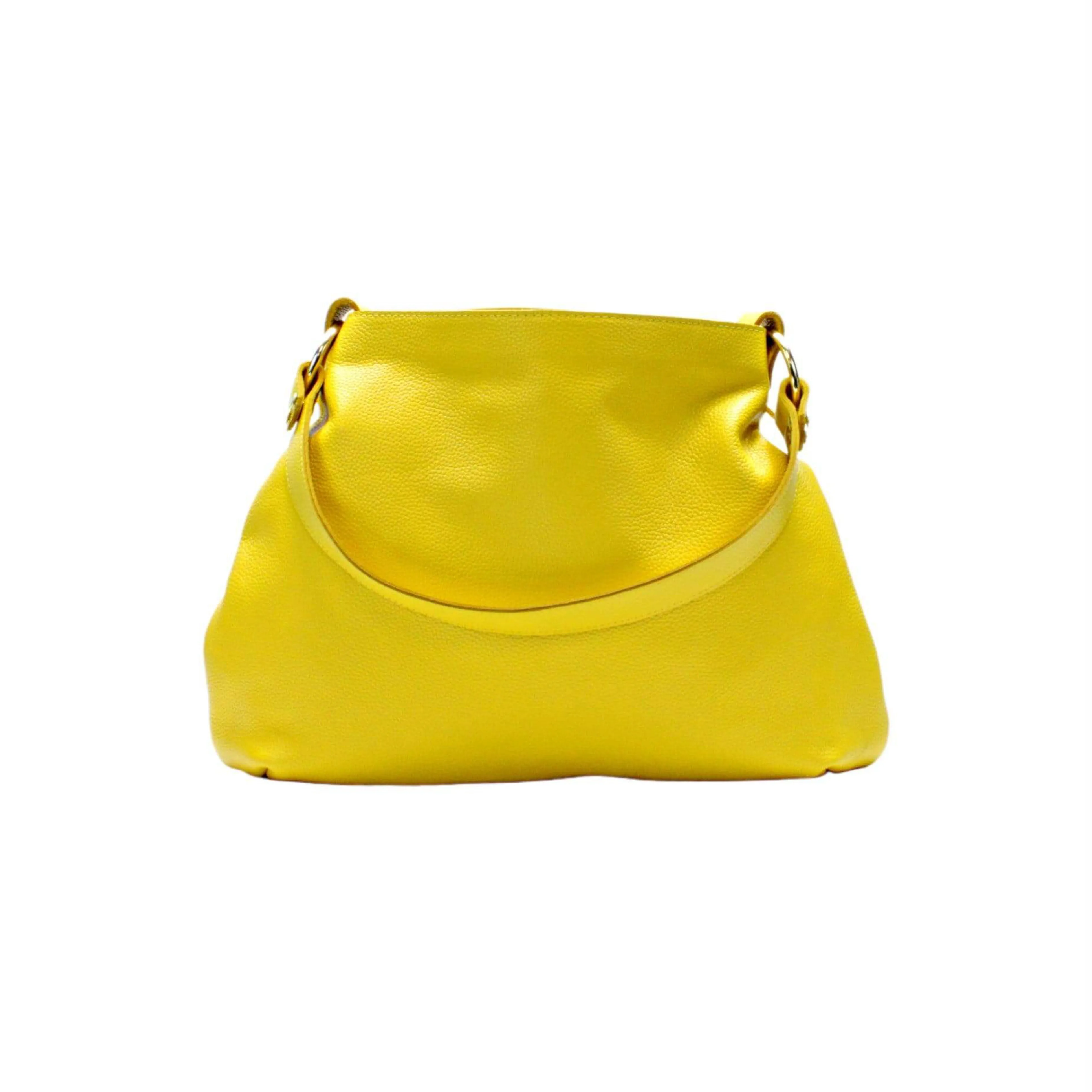 Yellow Leather Hobo